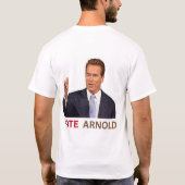Arnold Schwarzenegger für Gouverneur T-Shirt (Rückseite)