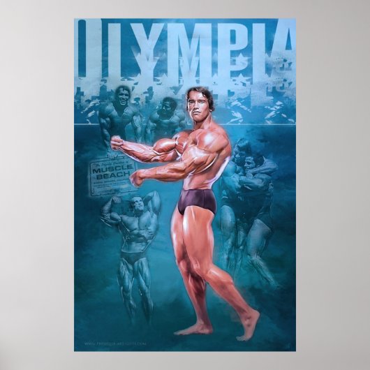 Arnold Schwarzenegger Herr Olympia Bodybuilding Poster (Vorne)