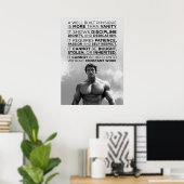 Arnold Schwarzenegger Motivationszitat Poster (Heimbüro)