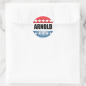 ARNOLD SCHWARZENEGGER RUNDER AUFKLEBER (Tasche)