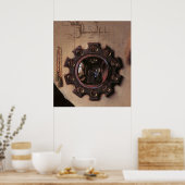 Arnolfini und Ehefrau Portrait (Detail) Poster (Küche)