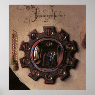 Arnolfini und Ehefrau Portrait (Detail) Poster