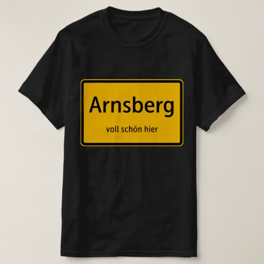 Arnsberg Herren Männer T-Shirt Tshirt Shirt (Design vorne)