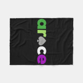 Aro Ace Pride Spade, Lgbt Aroace, Lgbtq Aromantic Fleecedecke (Vorderseite (Horizontal))