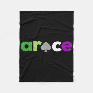 Aro Ace Pride Spade, Lgbt Aroace, Lgbtq Aromantic Fleecedecke