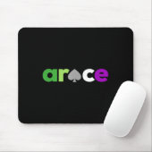 Aro Ace Pride Spade, Lgbt Aroace, Lgbtq Aromantic Mousepad (Mit Mouse)