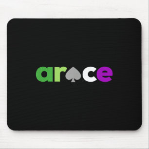 Aro Ace Pride Spade, Lgbt Aroace, Lgbtq Aromantic Mousepad