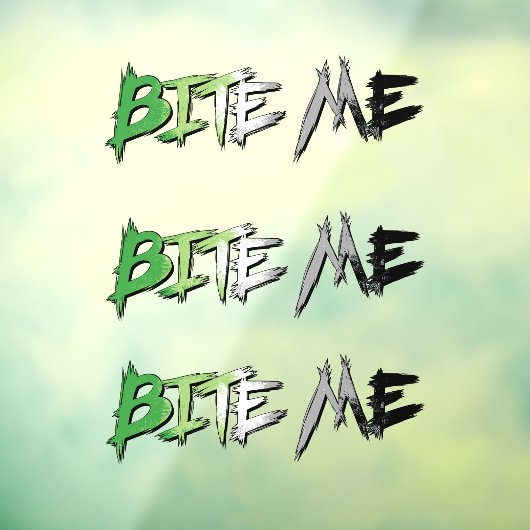 Aro Pride Bite Me Fensteraufkleber (Blatt 3)