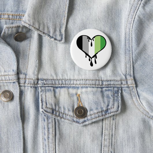 Aro Pride Dripping Heart Button (Beispiel)