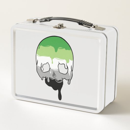 Aro Pride Driving Skull Metall Brotdose (Vorderseite)