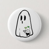 Aro Pride Ghost Button (Vorderseite)