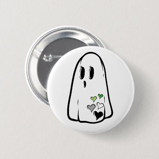 Aro Pride Ghost Button (Vorne & Hinten)