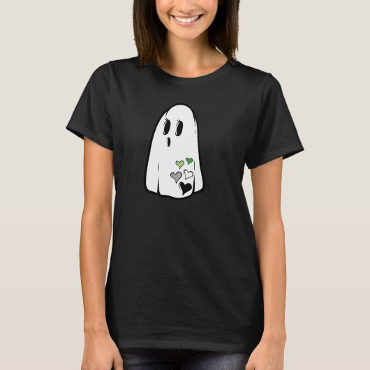 Aro Pride Ghost T-Shirt (Vorderseite)