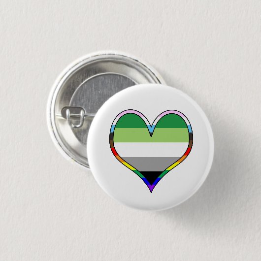 Aro Pride Heart Button (Vorne & Hinten)
