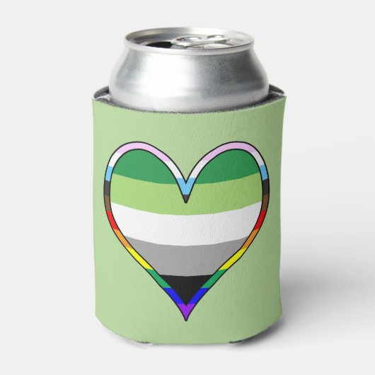 Aro Pride Heart Can Cooler Dosenkühler (Kanne Vorderseite)