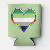 Aro Pride Heart Can Cooler Dosenkühler (Vorderseite)
