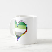 Aro Pride Heart Coffee Tasse (Vorderseite Links)
