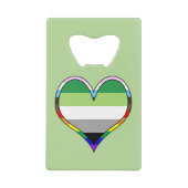 Aro Pride Heart Credit Card Flaschenöffner (Vorderseite)
