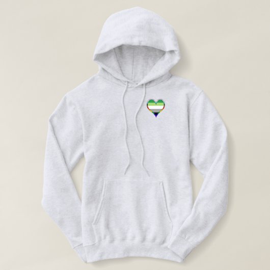 Aro Pride Heart Hoodie (Design vorne)