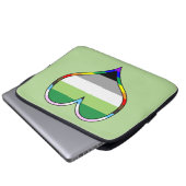 Aro Pride Heart Laptop Sleeve (Vorne Knopf)