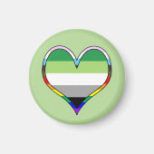 Aro Pride Heart Magnet (Vorne)