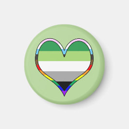 Aro Pride Heart Magnet