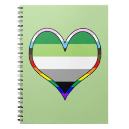Aro Pride Heart Notebook Notizblock