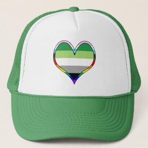 Aro Pride Herz Trucker Mütze