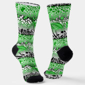 Aro Pride-Schlangenlinien Socken (Gewinkelt)
