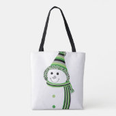 Aro Pride Snowman Snowperson Green Grau Black Tasche (Rückseite)
