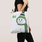 Aro Pride Snowman Snowperson Green Grau Black Tasche (Von Nahem)