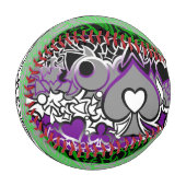 Aro und Ace Pride Squiggles Baseball (Vorderseite Links)