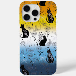 AroAce Agender Pride Black Cat - Mystische Hexerei Case-Mate iPhone Hülle