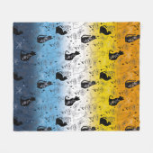 AroAce Agender Pride Black Cat - Mystische Hexerei Fleecedecke (Vorderseite (Horizontal))