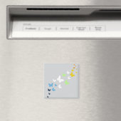 AroAce Agender Pride Butterfly Trail Magnet (In Situ (Geschirrspüler))