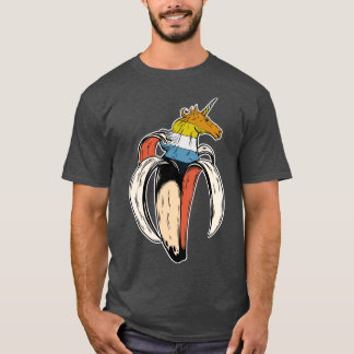 Aroace Einhorn Banane LGBT Asexuell Aromantisch St T-Shirt