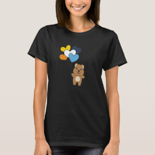 Aroace Flag Balloon Herz Pride Lgbtq Quokka T-Shirt