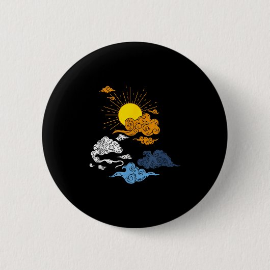Aroace Pride Aro Ace Lgbtq Flag - Japanisches Arom Button (Vorderseite)