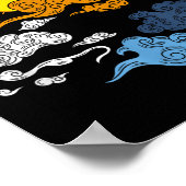 Aroace Pride Aro Ace Lgbtq Flag - Japanisches Arom Poster (Ecke)