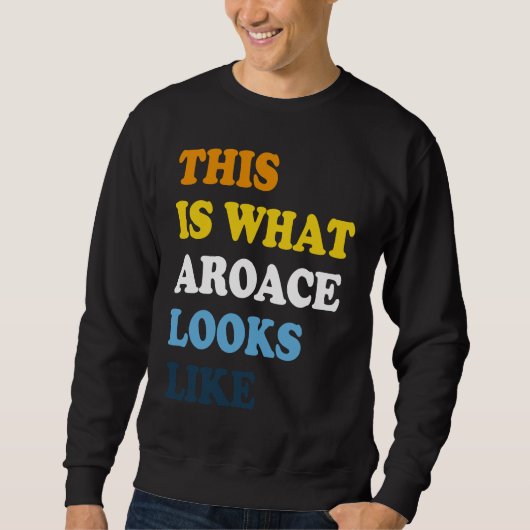 Aroace Pride Aromantic Asexual Proud Aro Ace LGBTI Sweatshirt (Vorderseite)