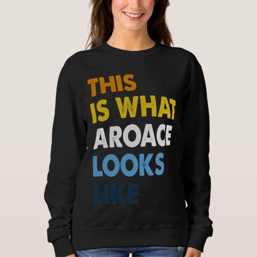 Aroace Pride Aromantic Asexual Proud Aro Ace LGBTQ Sweatshirt (Vorderseite)
