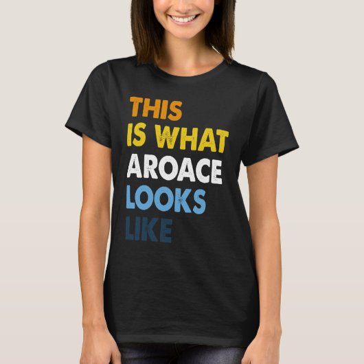 Aroace Pride Aromantic Asexual Proud Aro Ace LGBTQ T-Shirt (Vorderseite)
