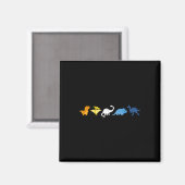 Aroace Pride Dinosaur, Lgbtq Aro Ace, Niedliches A Magnet (Vorderseite/Rückseite)