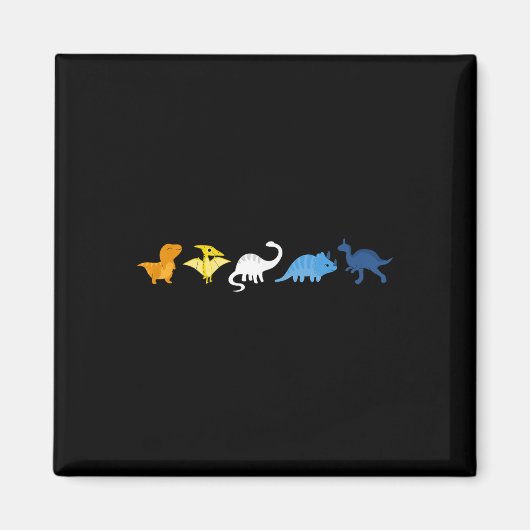 Aroace Pride Dinosaur, Lgbtq Aro Ace, Niedliches A Magnet (Vorne)
