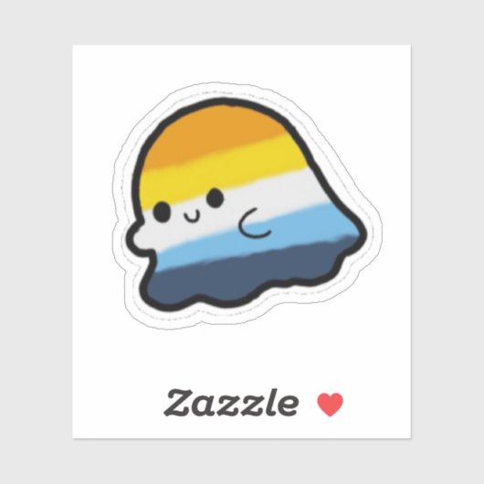 AroAce-Pride-Geist Aufkleber (Blatt)