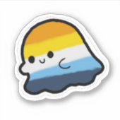 AroAce-Pride-Geist Aufkleber (Vorderseite)