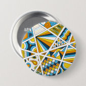 AroAce Pride Zen Doodle Sunset Flag Moderne Abstra Button (Vorne & Hinten)