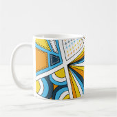 AroAce Pride Zen Doodle Sunset Flag Moderne Abstra Kaffeetasse (Links)