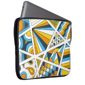 AroAce Pride Zen Doodle Sunset Flag Moderne Abstra Laptopschutzhülle (Vorne Rechts)