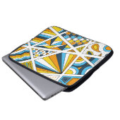 AroAce Pride Zen Doodle Sunset Flag Moderne Abstra Laptopschutzhülle (Vorne Knopf)